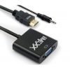 Adaptador Hdmi Macho A Vga Hembra C/Salida 3.55Mm 15Cm Imexx