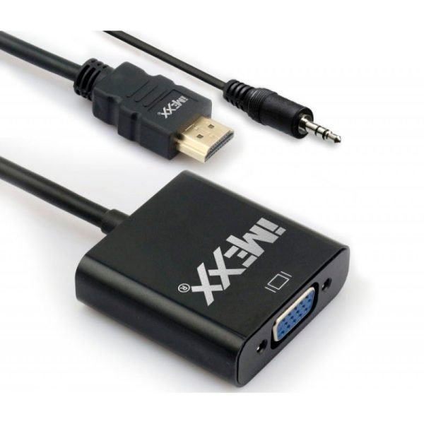 Adaptador Hdmi Macho A Vga Hembra C/Salida 3.55Mm 15Cm Imexx